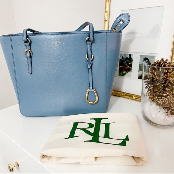 🐎 Ralph Lauren Spring Blue Tote Bag 🐎 - Picture 1 of 6